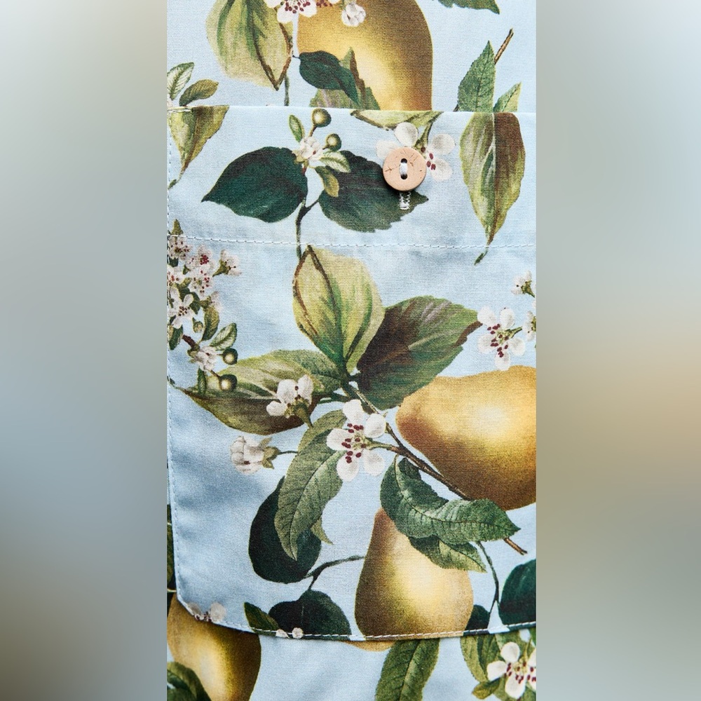 Zara Fruit Print Midi Dress - Picture 7 of 11